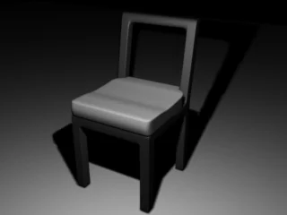 Модель HI-POLY стула для 3ds Max