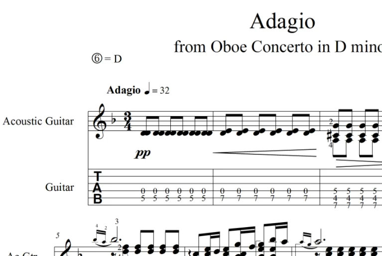 Adagio - Marcello/Bach. pdf+gp6
