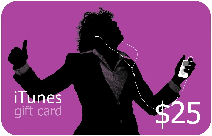 iTunes GIFT CARD - $ 25. Code original Scratch Card