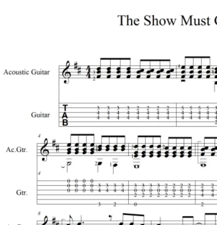 The Show Must Go On - pdf+gp6