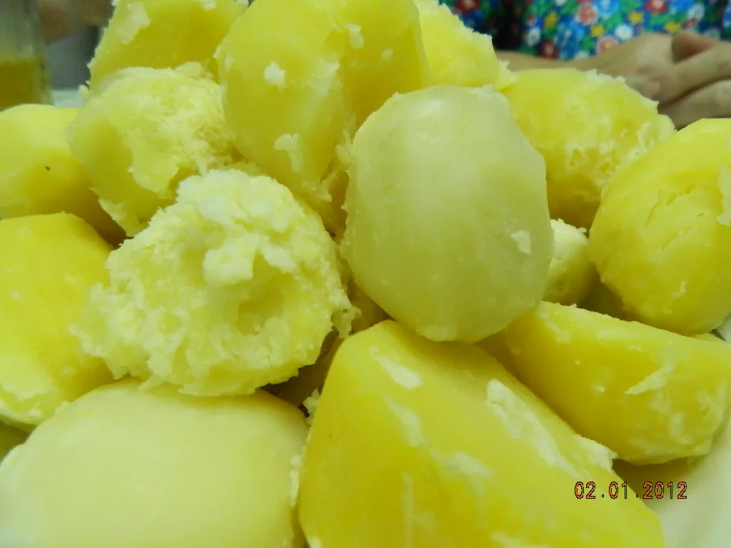 Вареная картошка