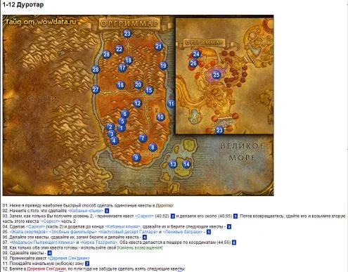 Гайд по прокачке 1-70, орда (электронная версия)