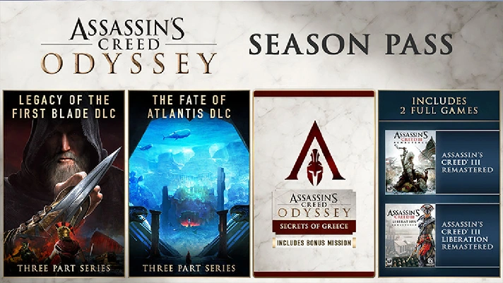 🌍 Assassin´s Creed Odyssey - SEASON PASS XBOX KEY🔑+🎁