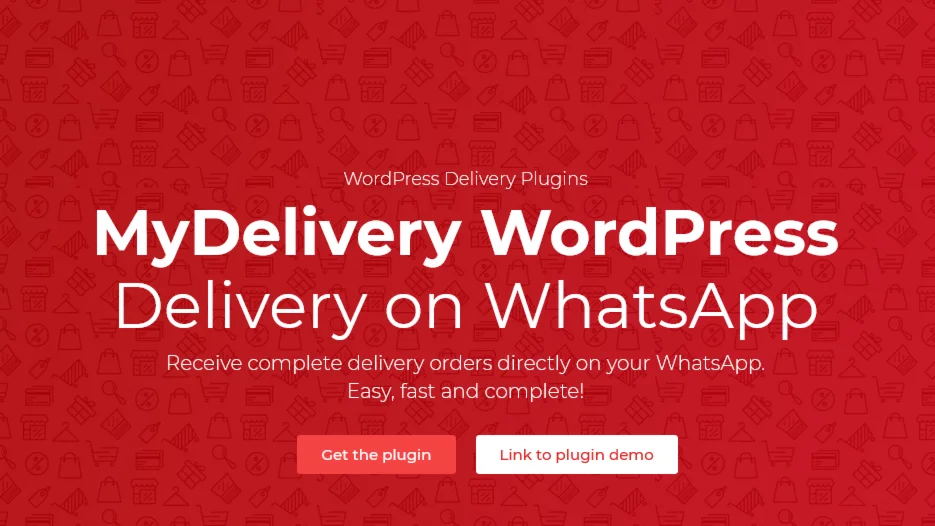MyDelivery WordPress NULLED 1.9.2 - доставка в WhatsApp