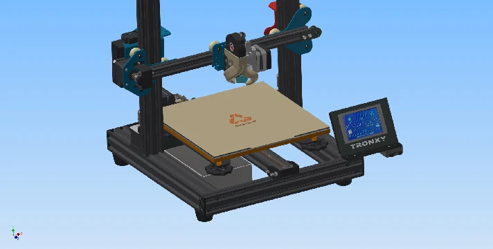 3D model of 3d printer Tronxy XY 2 PRO