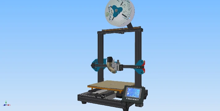 3D model of 3d printer Tronxy XY 2 PRO