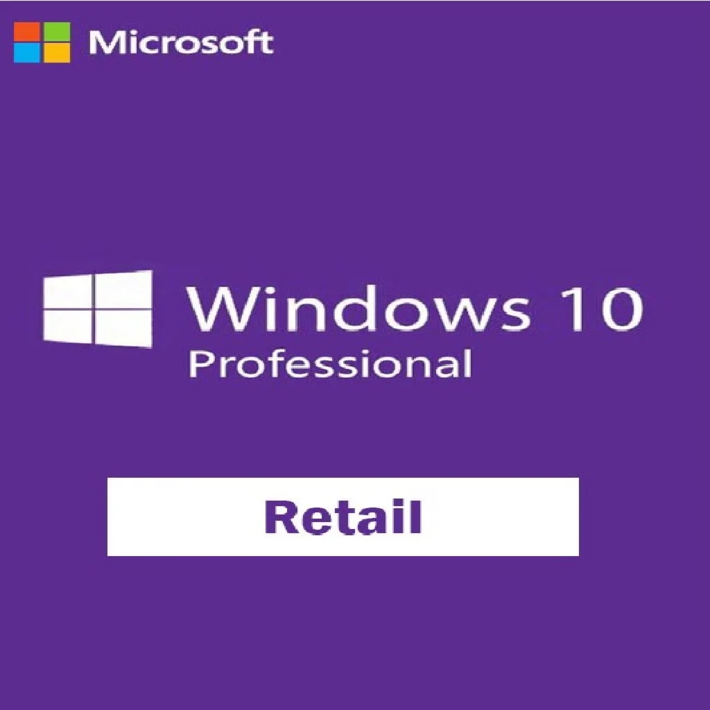 Windows 10 Professional Retail Product Key 1PC / 1User