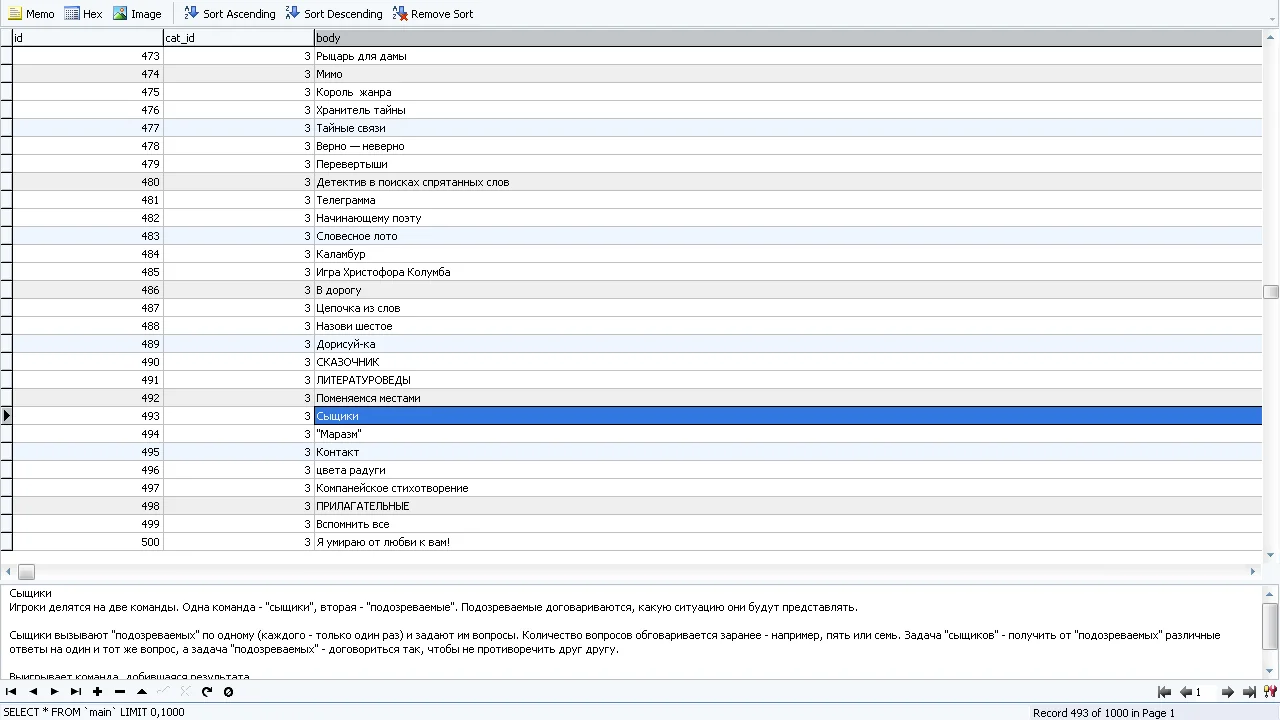 MySQL dump базы данных игр, конкурсов и розыгрышей 1300