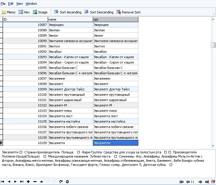 MySQL dump базы данных медицинский справочник.+DLE dump