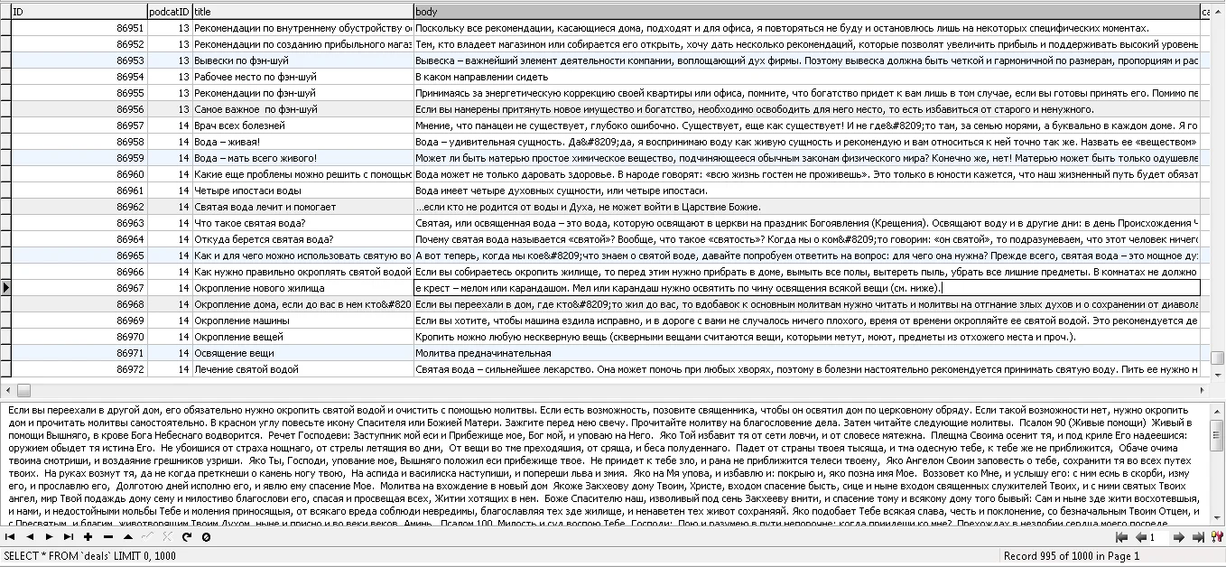 База данных заговоров, примет и магии (2290 страниц)