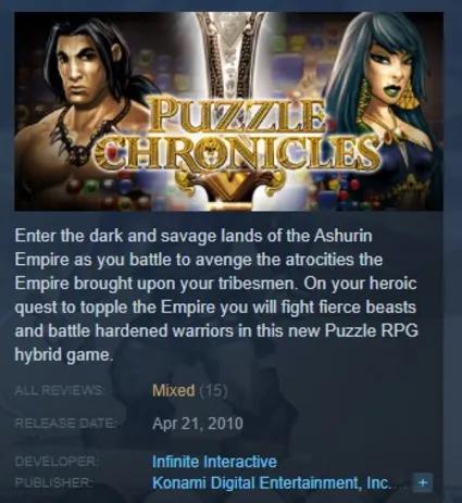 Puzzle Chronicles STEAM KEY РФ+СНГ СТИМ КЛЮЧ ЛИЦЕНЗИЯ