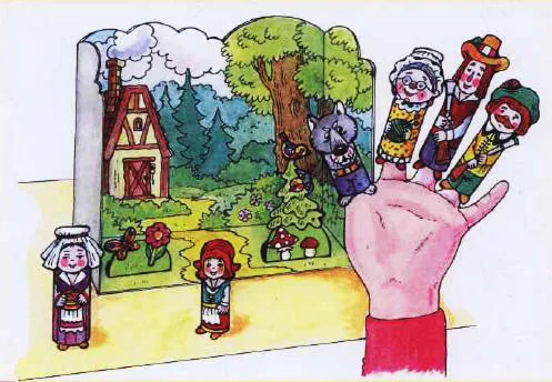 Красная шапочка(Поделки из бумаги)