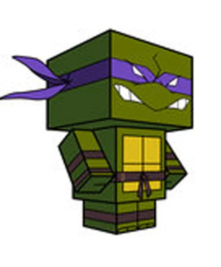 Донателло и Рафаель (Черепашки ниндзя) из бумаги HD