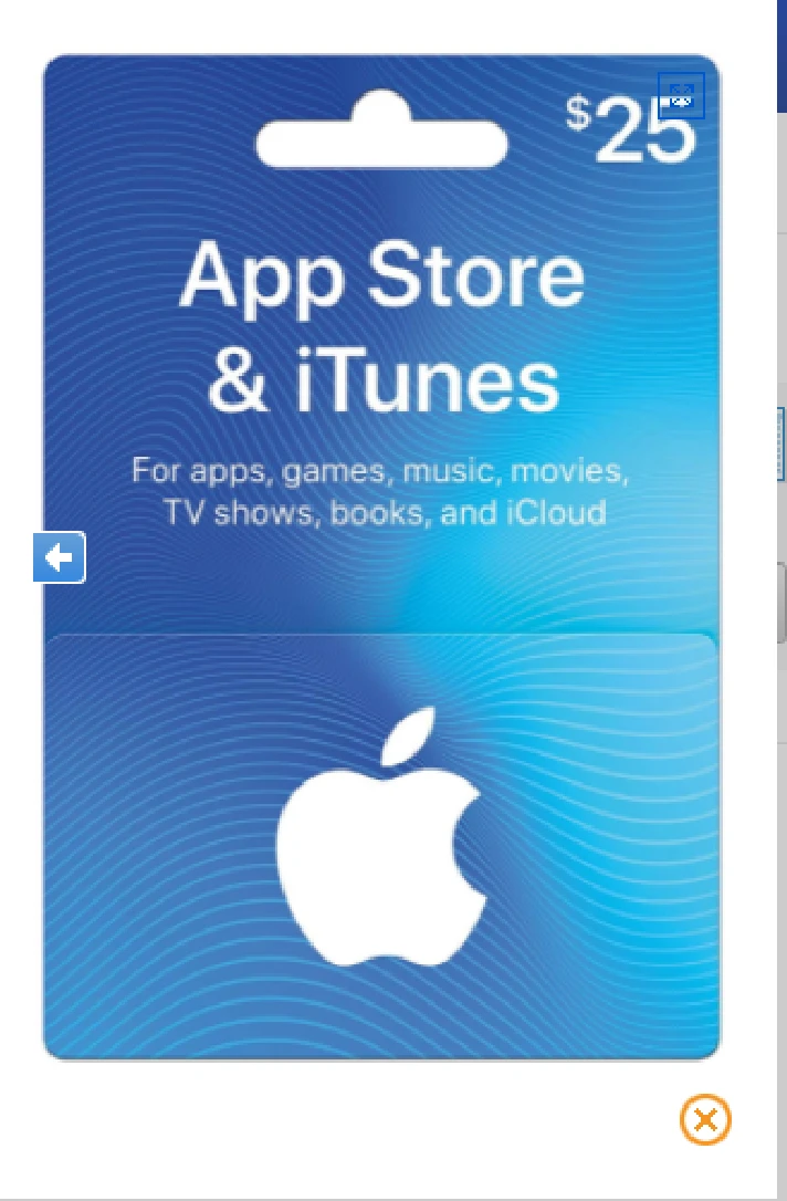 ITUNES GIFT CARD 25 $ USA