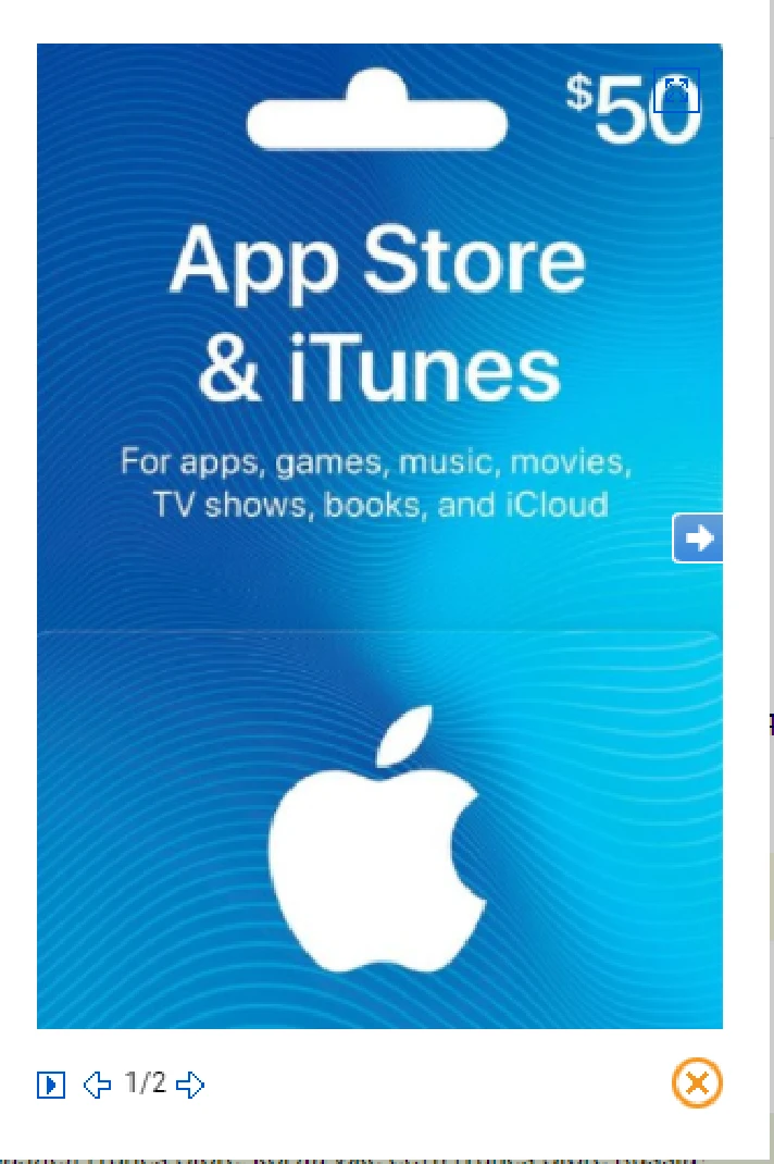 ITUNES GIFT CARD 50 $ USA