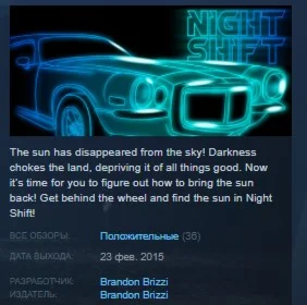 Night Shift  STEAM KEY REGION FREE GLOBAL