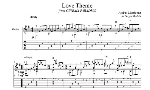 Theme from Cinema Paradiso (A.Morricone) guitar cover
