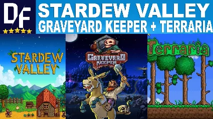 ⛏ Stardew Valley + Graveyard Keeper + Terraria [STEAM]