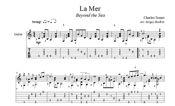 La Mer (Beyond the Sea) guitar cover