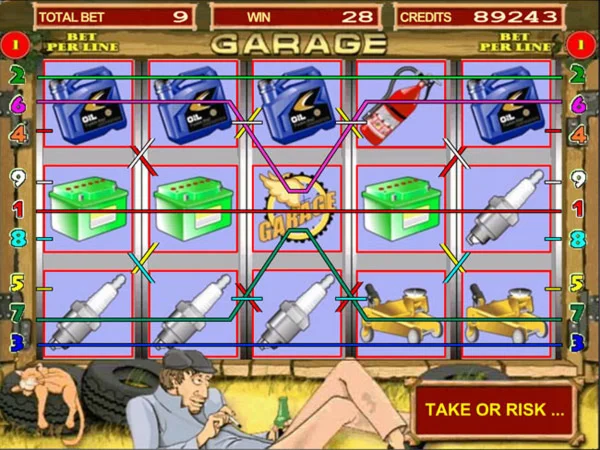 Исходники FLA (flash) игрового автомата Garage