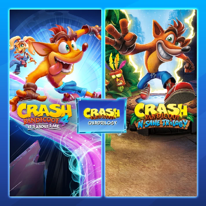 CRASH BANDICOOT QUADRILOGY XBOX ONE, SERIES X|S🔑KEY