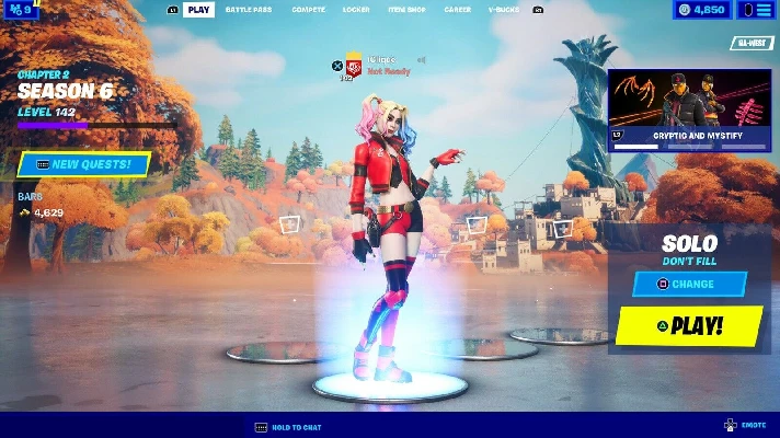 Fortnite - Rebirth Harley Quinn Skin (Epic) Region free