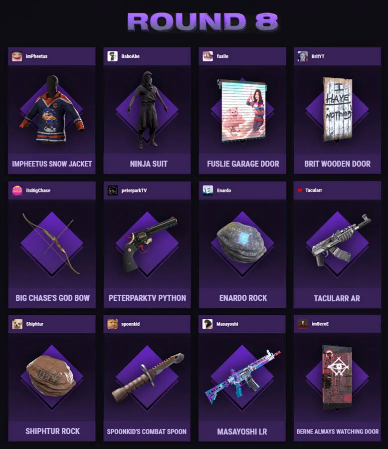 RUST ПРЕДМЕТЫ · TWITCH DROPS · Раунд 31 · 6 СКИНОВ + подарок
