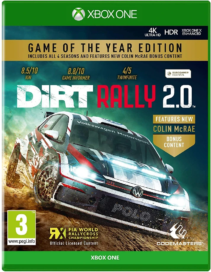 ✅ DIRT RALLY 2.0 - GAME OF THE YEAR EDITION XBOX✅Rent