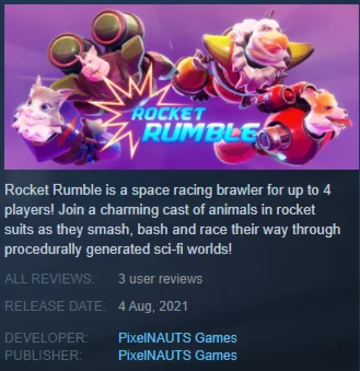 Rocket Rumble (Steam key) REGION FREE/GLOBAL
