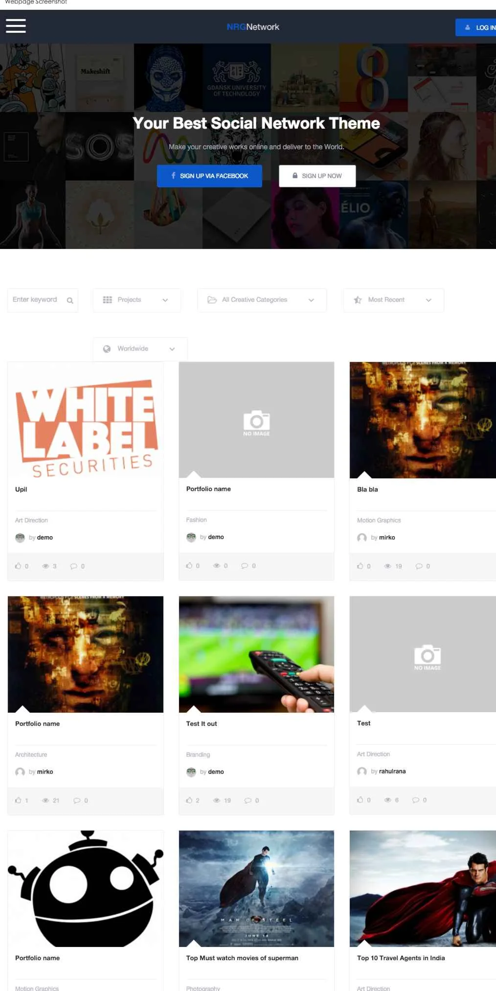 WordPress picture theme – nrgnetwork  Activation code