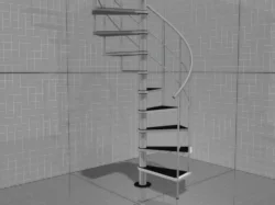3D модель комнатной лестницы