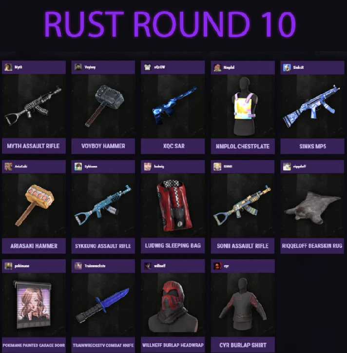 Rust Drops Skins Round 9+10 | 25 SKins