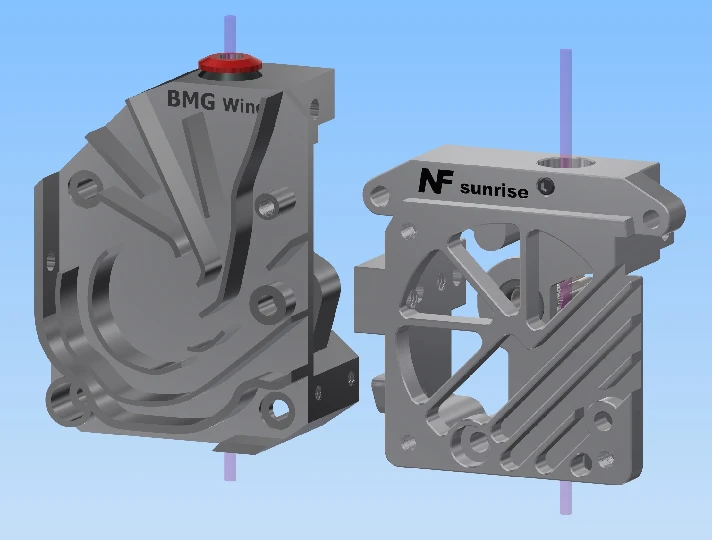 3D model Direct extruder NF-sunrise for 3D printer