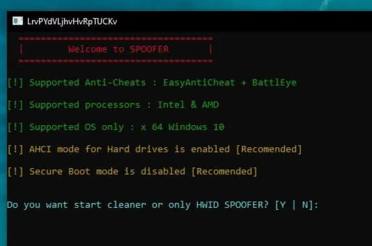 [HC] Spoofer Battleye Eac Mrac 7 дней