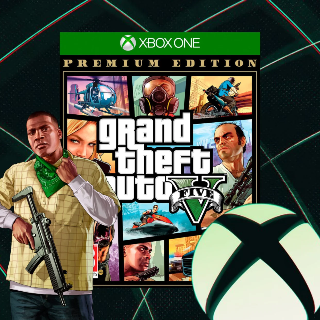 GTA 5 Premium Edition + карта «Белая акула» Xbox КЛЮЧ