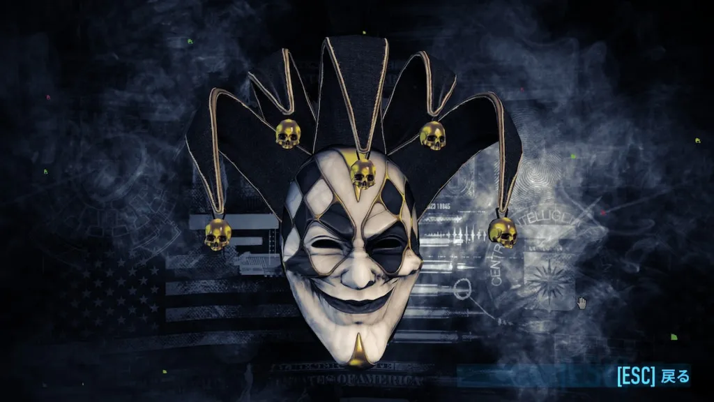 PAYDAY 2 10th Anniversary Jester MaskSteam KEY