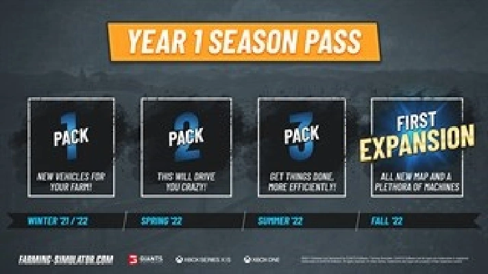 🚜 Farming Simulator 22+Year 1-2 Season Pass🚜