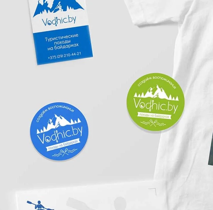 Круглые наклейки