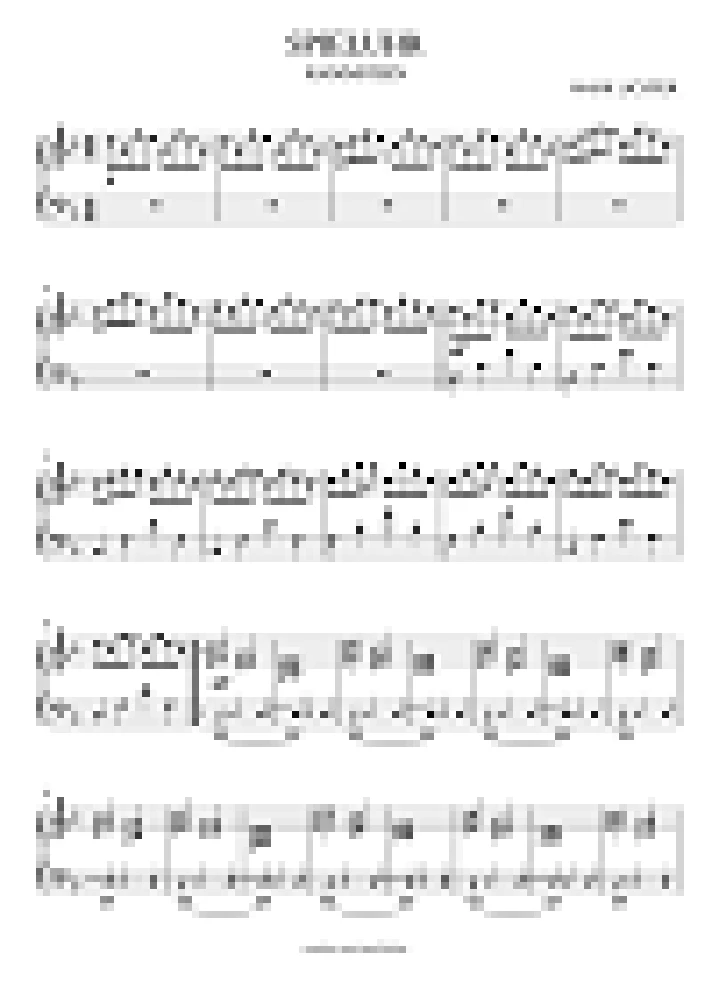 Rammstein - Spieluhr (sheet music)