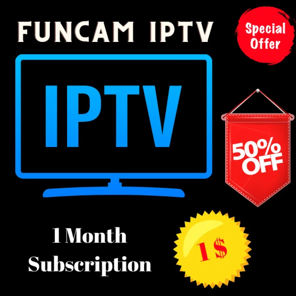 Funcam IPTV 1 month subscription