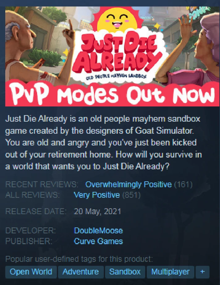 Just Die Already (STEAM KEY/RU）