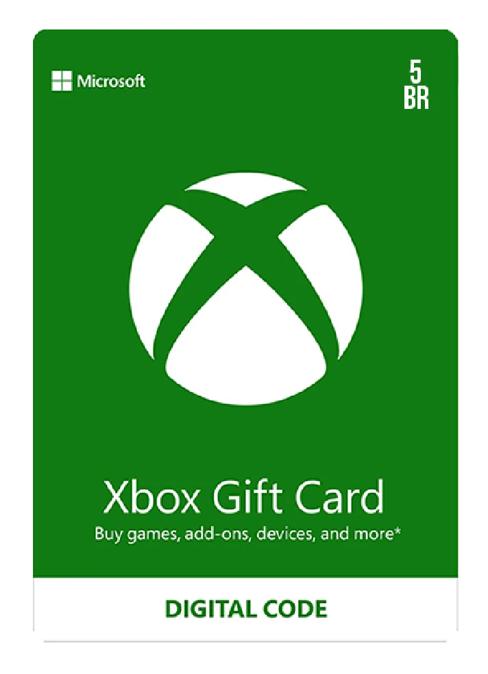 ⭐️ Xbox Live Gift Card 5 BR (Brazil) Xbox Live 5 BRL