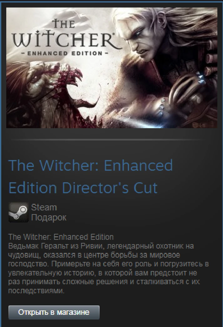 The Witcher: Enhanced Edition (Steam Gift RU/CIS/ROW)