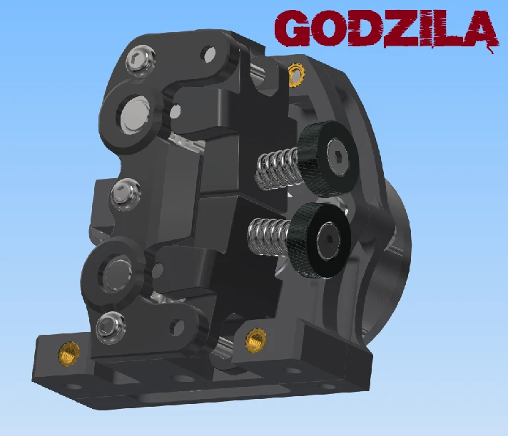 3D Extruder ULTRA and Godzila with Sherpa Mini mount