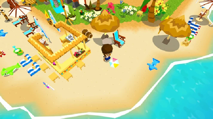 Castaway Paradise Town Building Sim  (SteamKey/RegFree)