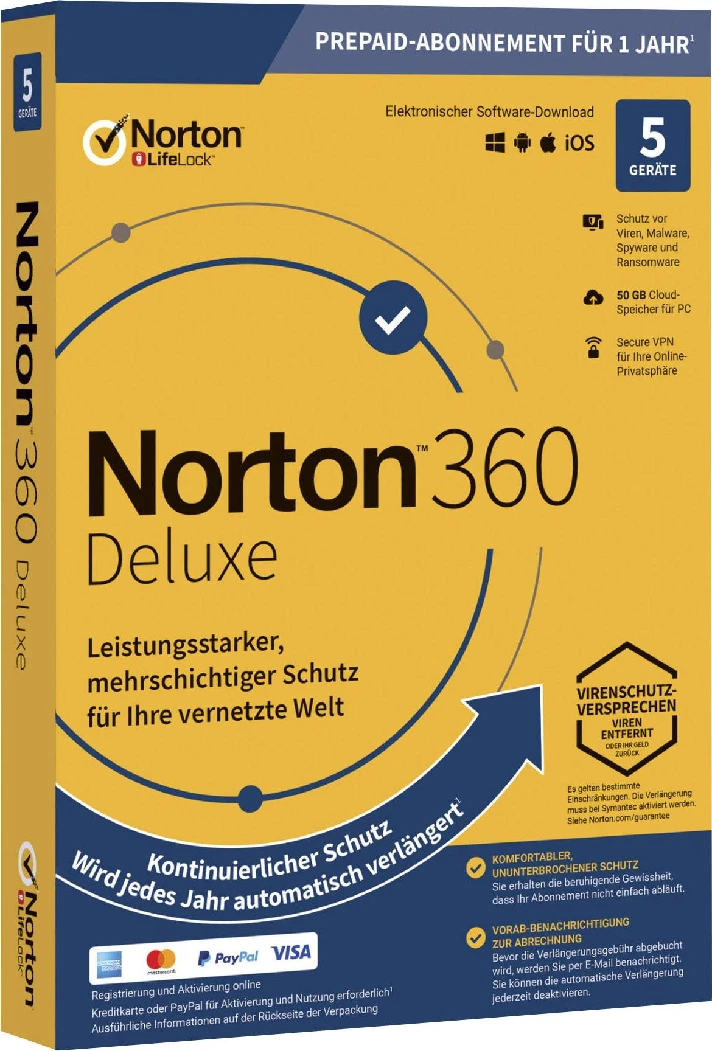 Norton 360 Deluxe   5 devices / 90  days  (Global)