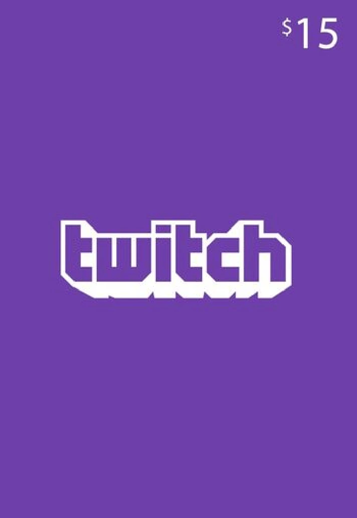 ✅ Twitch Gift Card 15$ USD KEY UNITED STATES