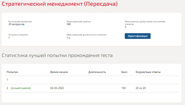 Стратегический менеджмент.Тест Синергия 2022г