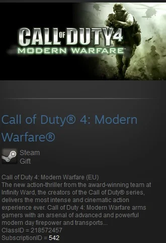 Call of Duty 4 Modern Warfare EU Steam Gift Region Free