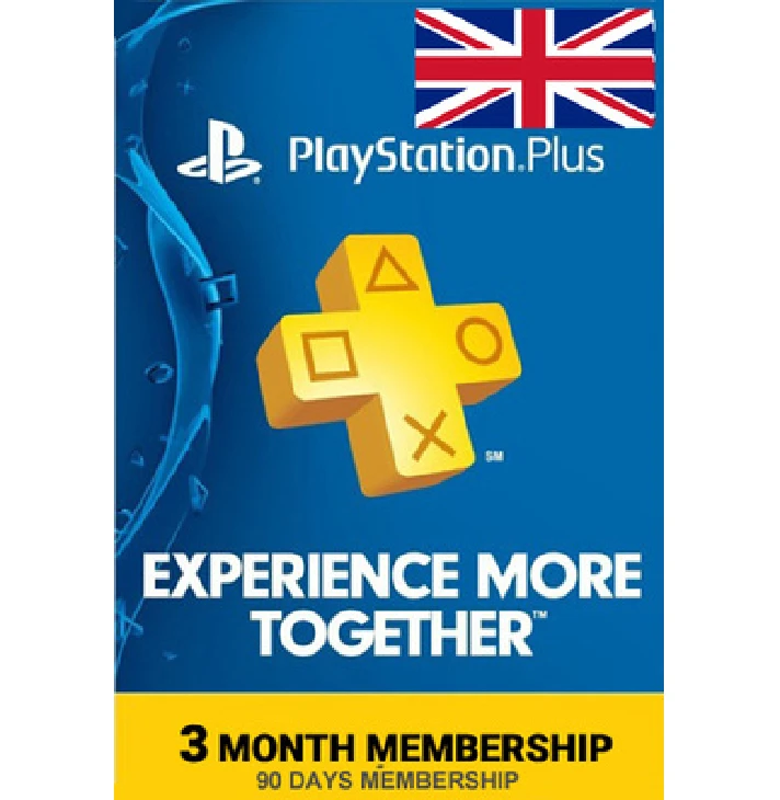 🔶PS Plus PSN Subscription 3 Months (90 days) UK